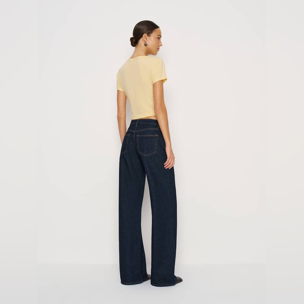 Reformation Cary low rise slouchy jeans in ondine - size 28 - Picture 6 of 8